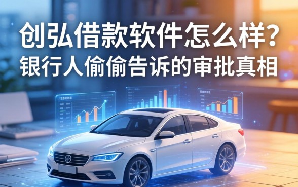 创弘借款软件怎么样？银行人偷偷告诉你审批真相