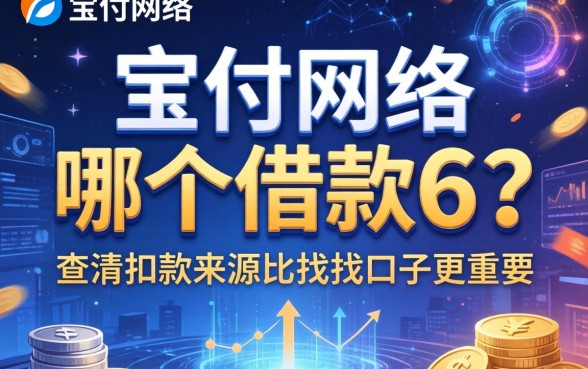 宝付网络是哪个借款6？查清扣款来源比找口子更重要