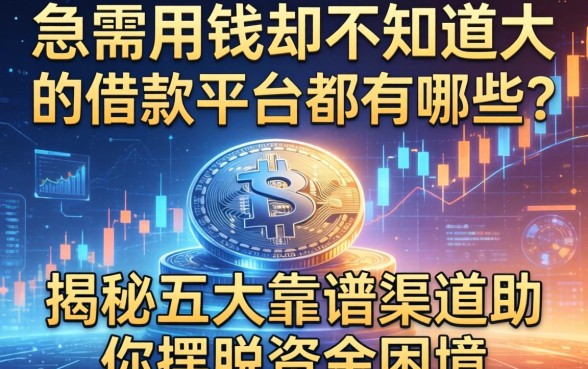 急需用钱却不知道大的借款平台都有哪些？揭秘五大靠谱渠道助你摆脱资金困境