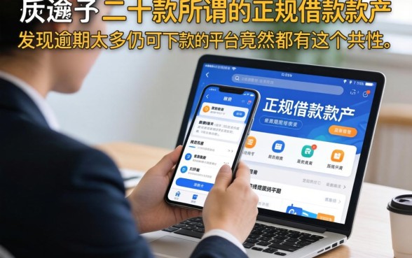 我翻了二十款所谓的正规借款软件，发现逾期太多仍可下款的平台竟然都有这个共性