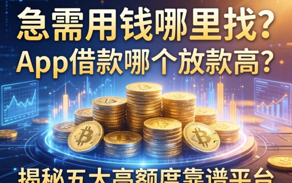 急需用钱哪里找？app借款哪个放款高？揭秘五大高额度靠谱平台