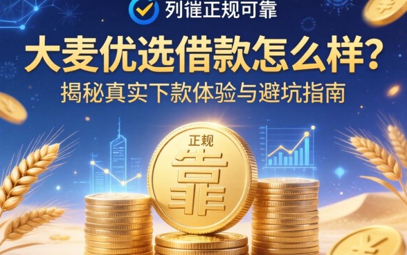 大麦优选借款怎么样？是否正规可靠？揭秘真实下款体验与避坑指南