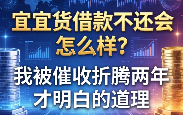 宜人货借款不还会怎么样？我被催收折腾两年才明白的道理