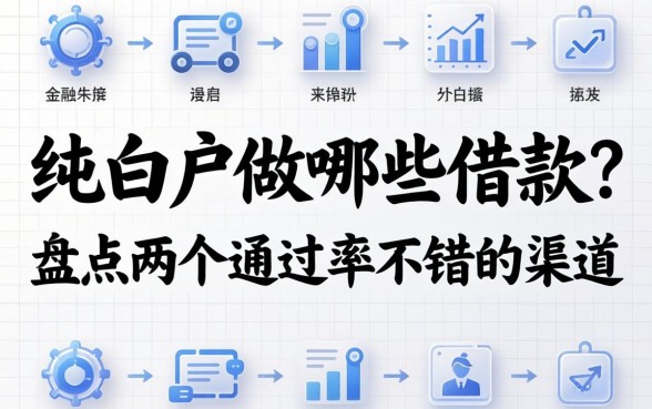 纯白户做哪些借款?盘点两个通过率不错的渠道