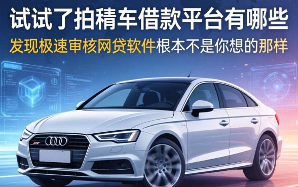 我试了按揭车的借款平台有哪些，发现极速审核的网贷软件根本不是你想的那样
