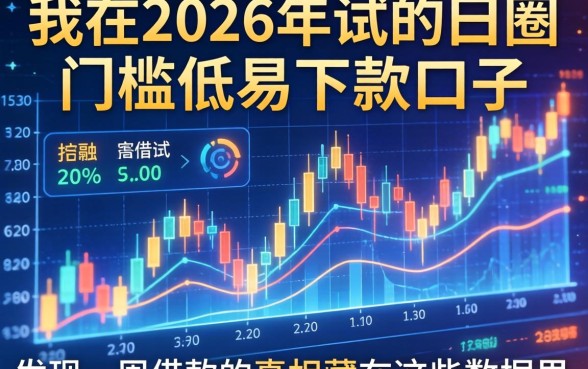 我在2026年试了一圈门槛低易下款口子，发现一周借款的真相藏在这些数据里