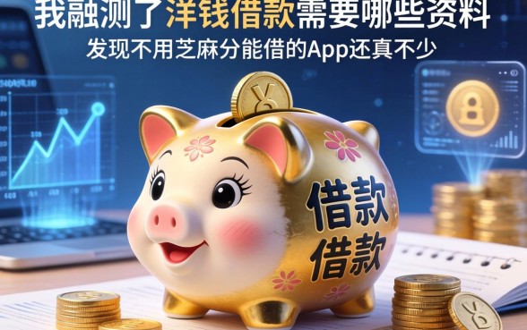我实测了洋钱罐借款需要哪些资料，发现不用芝麻分能借的app还真不少
