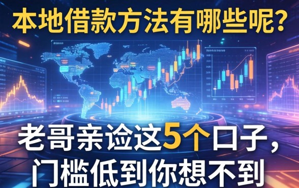 本地借款方法有哪些呢?老哥亲测这5个口子,门槛低到你想不到