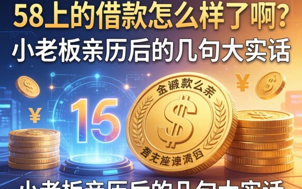 58上的借款怎么样了啊？小老板亲历后的几句大实话