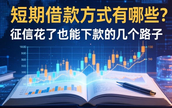 短期借款方式有哪些?征信花了也能下款的几个路子