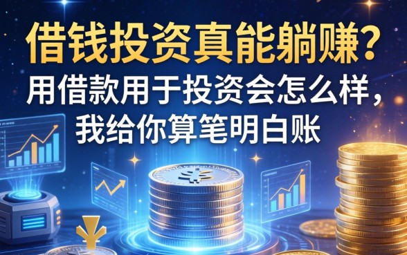 借钱投资真能躺赚？用借款用于投资会怎么样，我给你算笔明白账