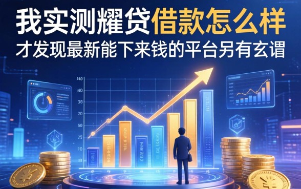 我实测耀贷借款怎么样，才发现最新能下来钱的平台另有玄机