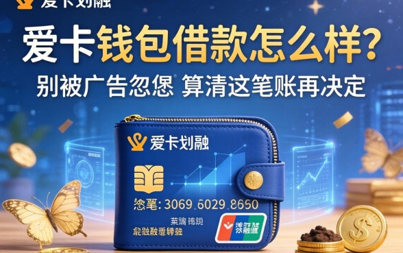 爱卡钱包借款怎么样?别被广告忽悠,算清这笔账再决定