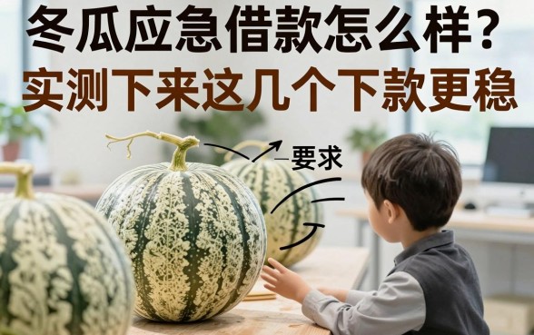 老哥们,冬瓜应急借款怎么样?实测下来这几个下款更稳