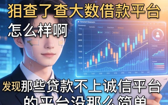 我查了查大数借款平台怎么样啊，发现那些贷款不上诚信平台的平台没那么简单