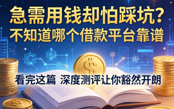 急需用钱却怕踩坑？不知道哪个借款平台靠谱，看完这篇深度测评让你豁然开朗