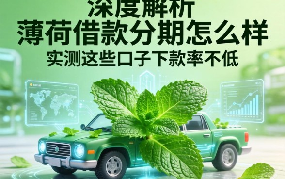 深度解析薄荷借款分期怎么样,实测这些口子下款率不低