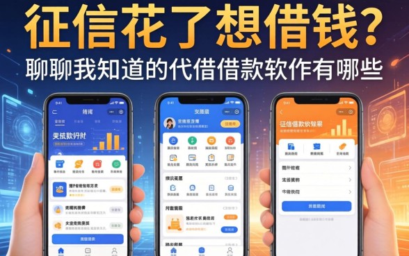 征信花了想借钱？聊聊我知道的代借借款软件有哪些