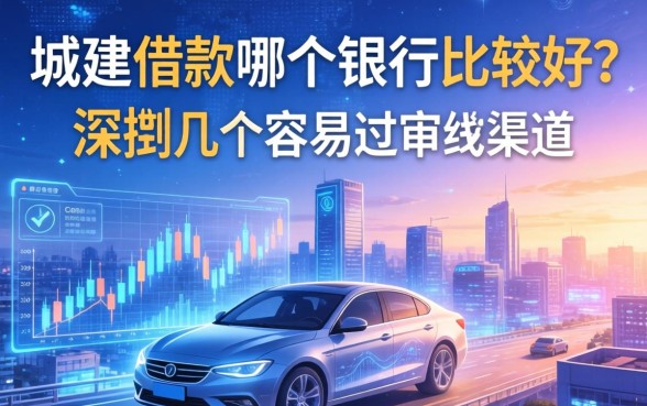 城建借款哪个银行比较好？深扒几个容易过审的渠道