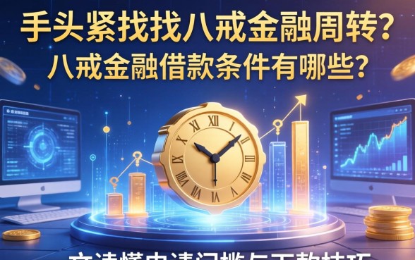 手头紧想找八戒金融周转?八戒金融借款条件有哪些?一文读懂申请门槛与下款技巧
