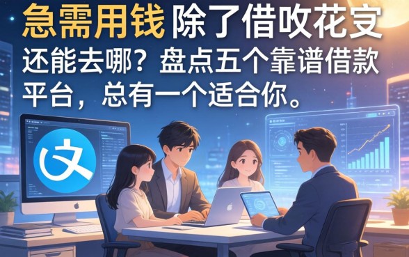 急需用钱除了借呗花呗还能去哪？盘点五个靠谱借款平台，总有一个适合你