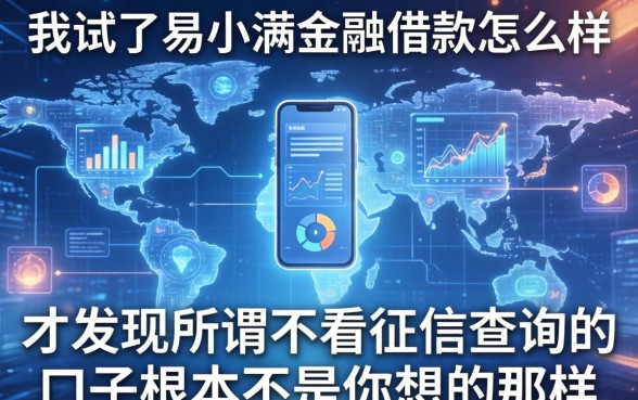 我试了易小满金融借款怎么样，才发现所谓不看征信查询的口子根本不是你想的那样