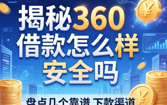 揭秘360借款怎么样安全吗，盘点几个靠谱的下款渠道