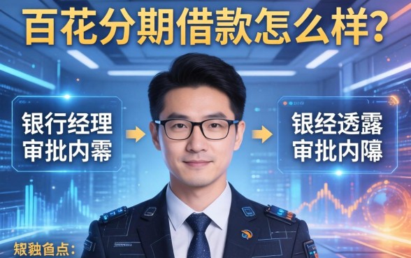 百花分期借款怎么样？银行经理透露审批内幕