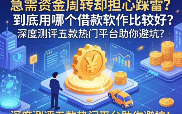 急需资金周转却担心踩雷？到底用哪个借款软件比较好？深度测评五款热门平台助你避坑！