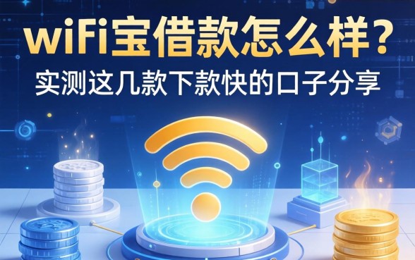 wifi宝借款怎么样？实测这几款下款快的口子分享