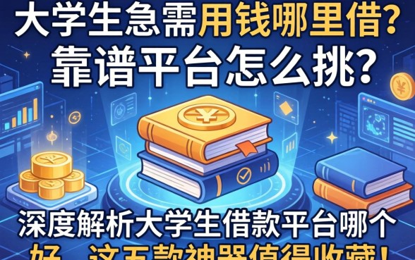 大学生急需用钱哪里借？靠谱平台怎么挑？深度解析大学生借款平台哪个好，这五款神器值得收藏！