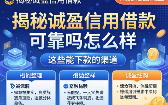 揭秘诚盈信用借款可靠吗怎么样，整理出这些能下款的渠道