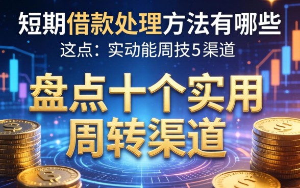 短期借款处理方法有哪些?盘点十个实用周转渠道