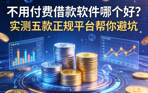 不用付费借款软件哪个好？实测五款正规平台帮你避坑