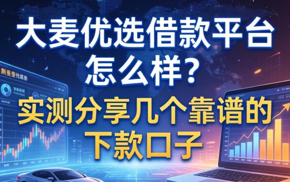 大麦优选借款平台怎么样？实测分享几个靠谱的下款口子