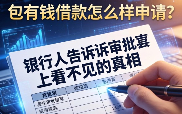 包有钱借款怎么样申请？银行人告诉你审批表上看不见的真相