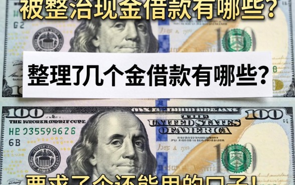 被整治的现金借款有哪些?整理了几个还能用的口子