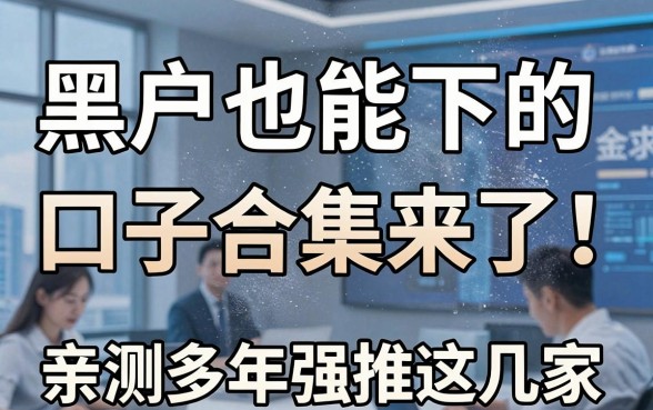 黑户也能下的口子合集来了!亲测多年强推这几家
