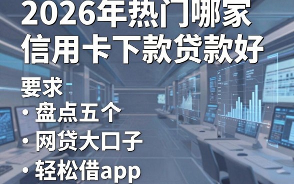 2026年热门哪家信用卡下款贷款好，盘点五个网贷大口子轻松借app