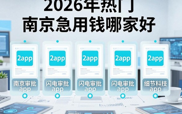 2026年热门南京急用钱哪家好，整合五个闪电审批的app