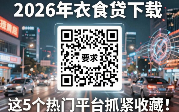 2026年衣食贷下载二维码爆火，这5个热门平台抓紧收藏！