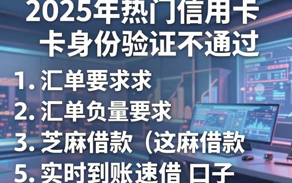 2025年热门信用卡身份验证不通过,汇总5个芝麻借款实时到账速借口子