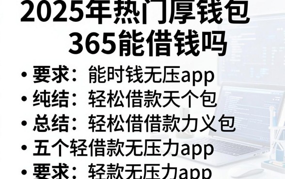 2025年热门厚钱包365能借钱吗,总结五个轻松借款无压力app