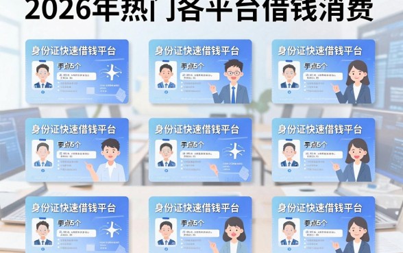 2026年热门各平台借钱消费，盘点5个手机和身份证快速借钱平台