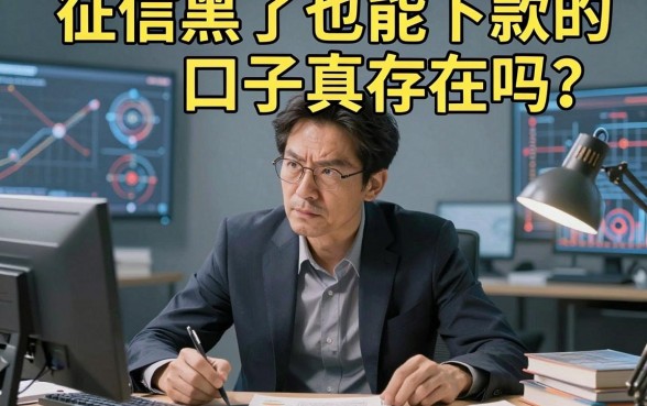 征信黑了也能下款的口子真存在吗?深度对比分析揭开真相!