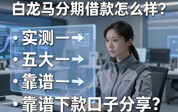 白龙马分期借款怎么样?实测五大靠谱下款口子分享