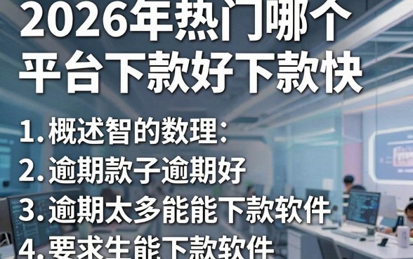 2026年热门哪个平台下款好下款快，概括五个逾期太多能下款软件