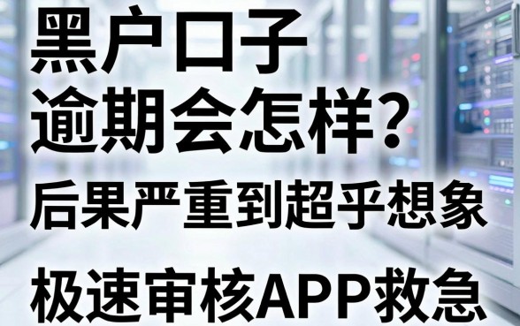 黑户口子逾期会怎样？后果严重到超乎想象，附几家极速审核APP救急！