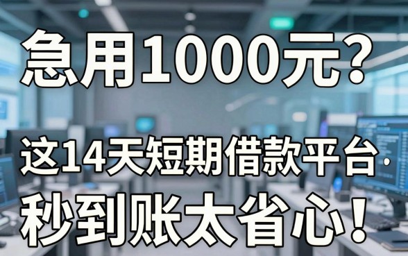 急用1000元？这14天短期借款平台，秒到账太省心！