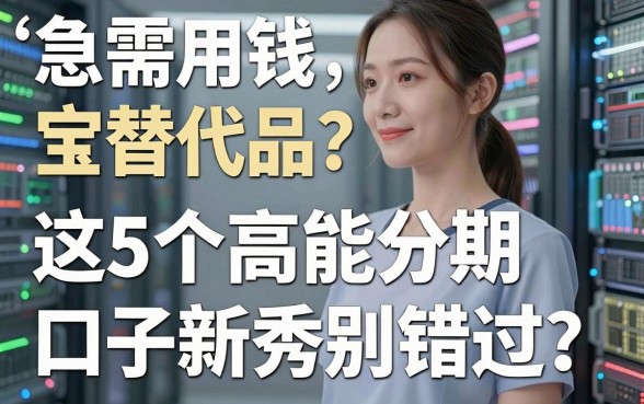 急需用钱宝替代品？这5个高能分期口子新秀别错过！